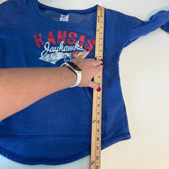 KU Jawhawks Sweatshirt Women's Size Medium 8/10 - Picture 11 of 12